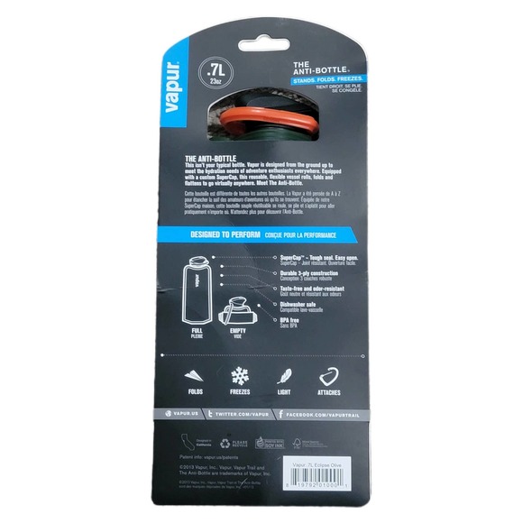 Vapur 23 Anti Bottle Water Bottle NWT - Picture 3 of 3